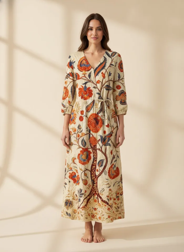 Floral Bohemian Midi Dress